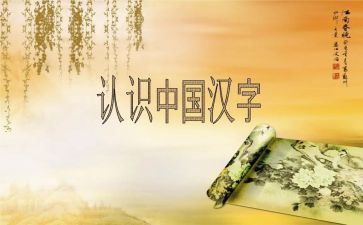 有关汉字的调研报告6篇